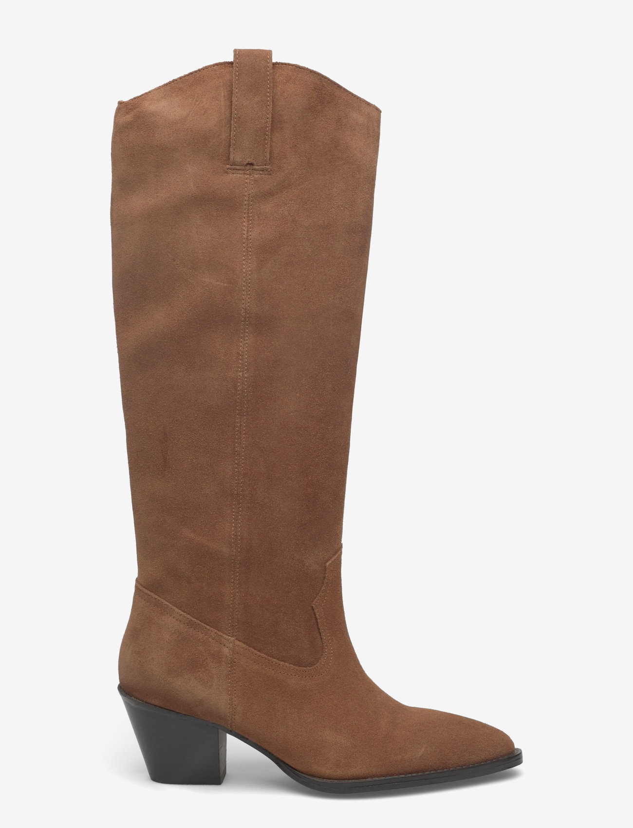 Mango - Heeled leather boots - kvinder - medium brown - 1