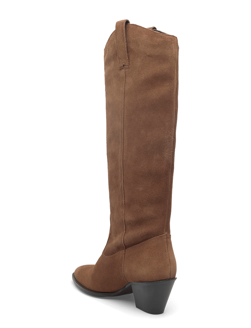 Mango - Heeled leather boots - knee high boots - medium brown - 3