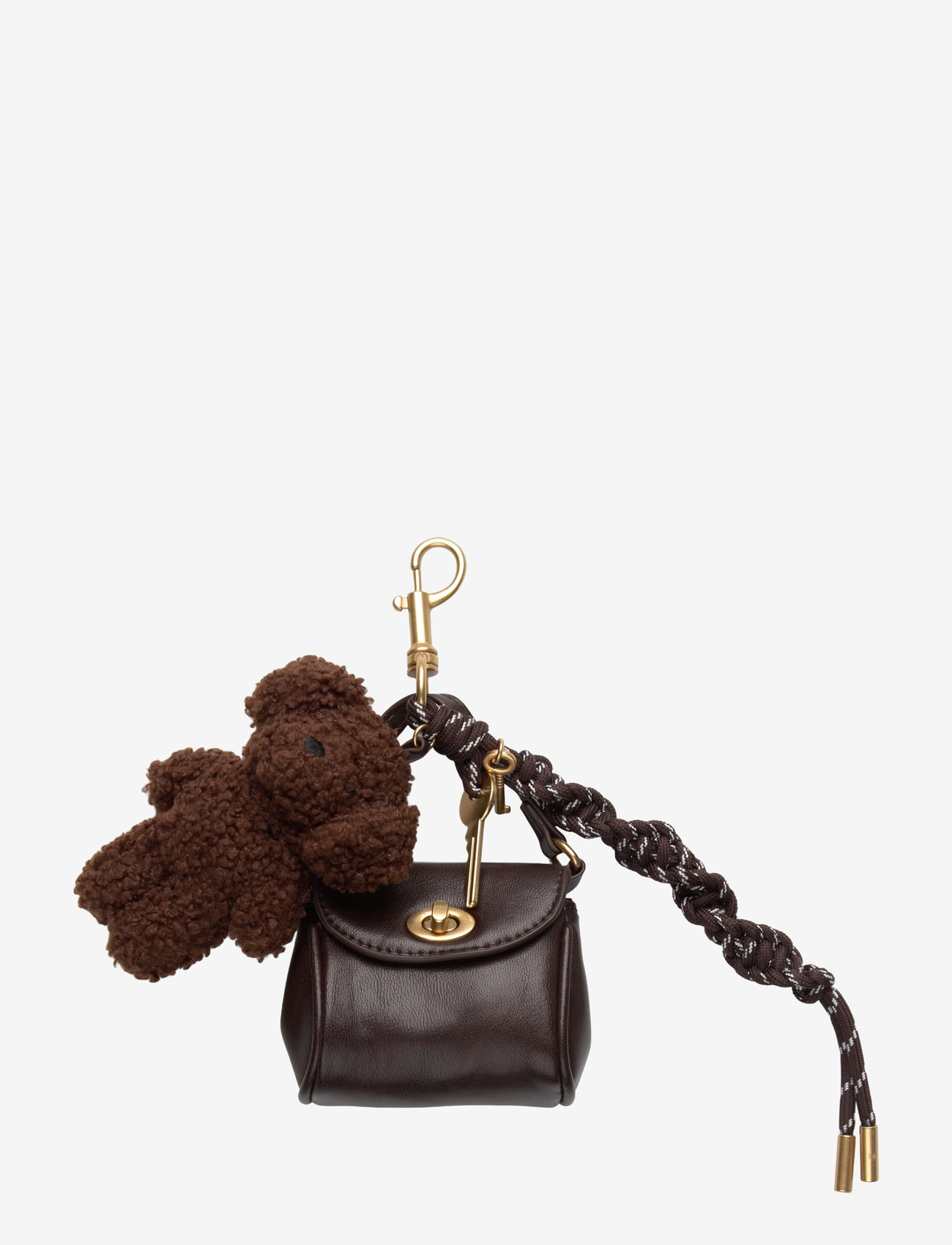 Mango - Multi-charm bear handbag keyring - die niedrigsten preise - dark brown - 0