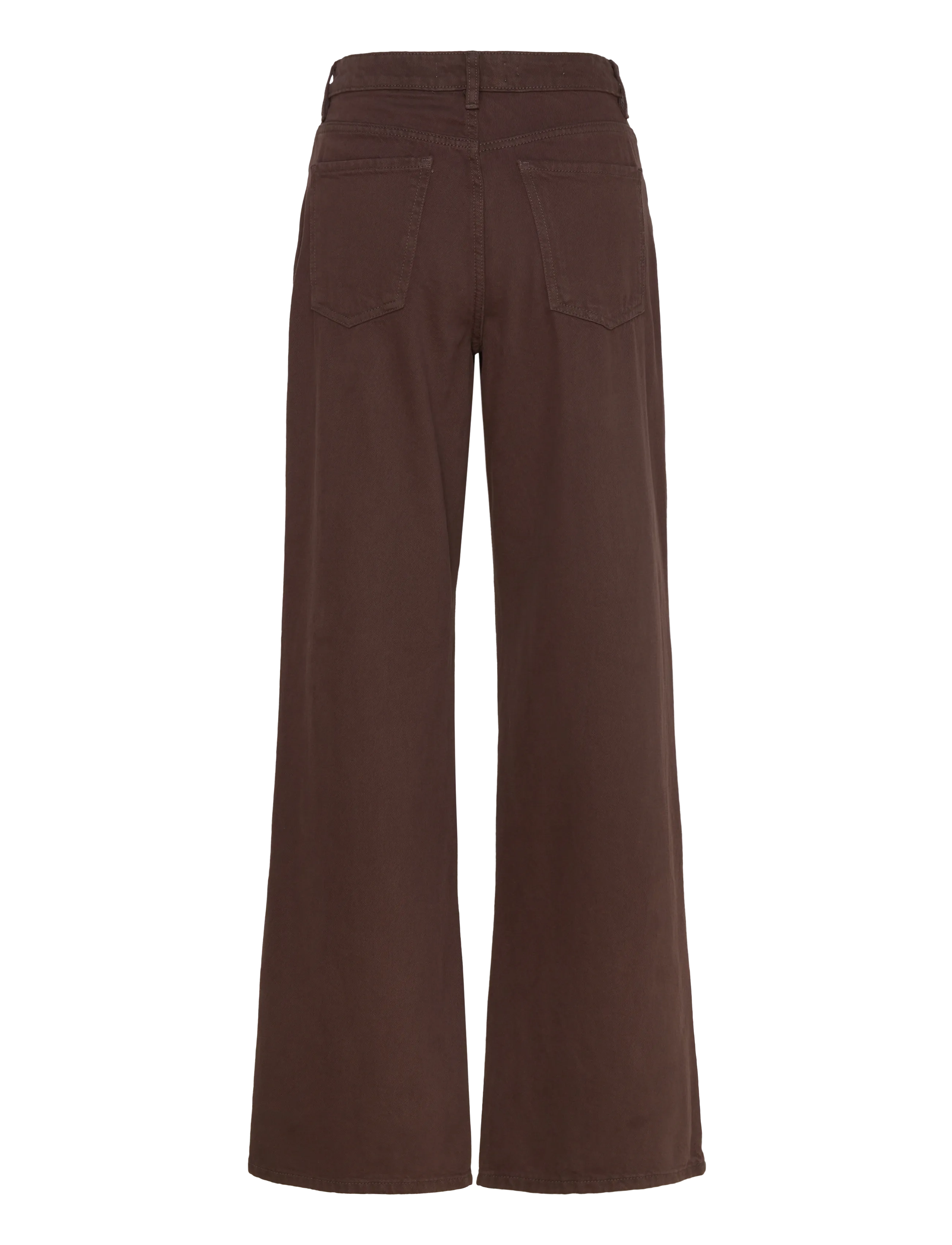 Mango - Danila high-waisted wide leg jeans - brede jeans - dark brown - 2