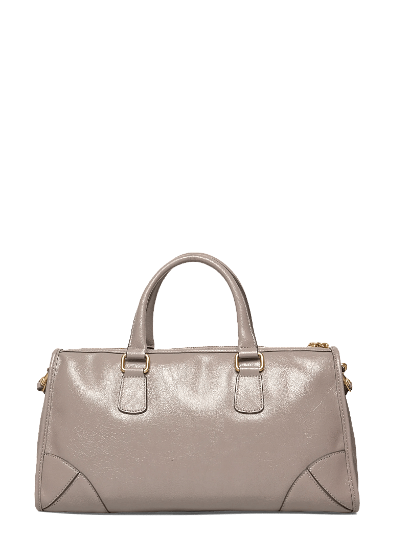Mango - Shiny handbag with handles - speciella tillfällen - grey - 1
