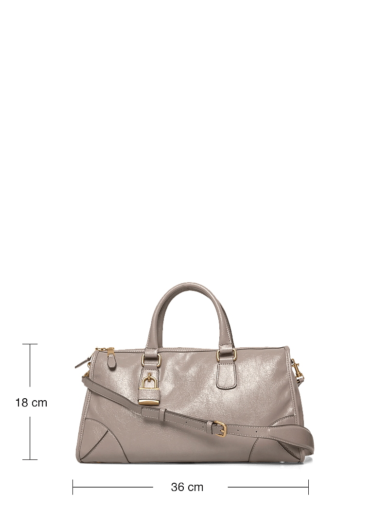 Mango - Shiny handbag with handles - speciella tillfällen - grey - 3