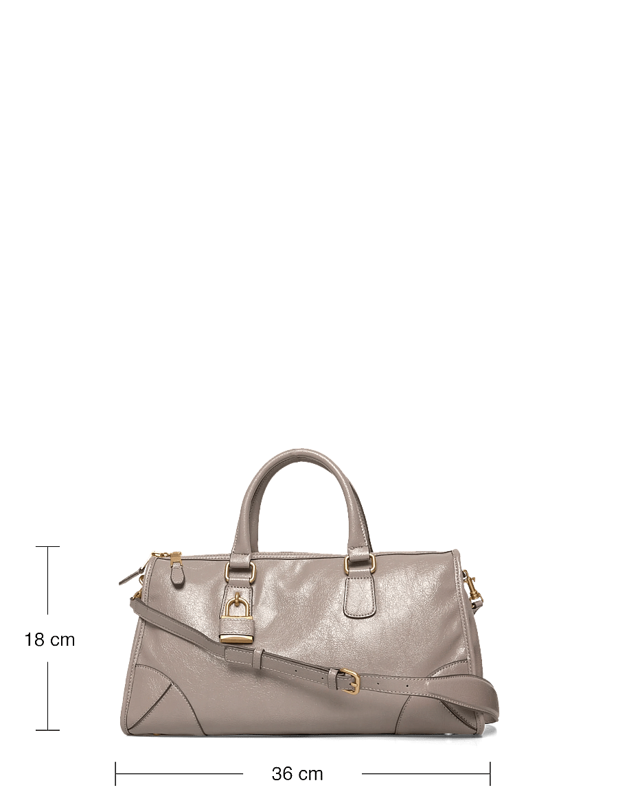 Mango - Shiny handbag with handles - besondere anlässe - grey - 4