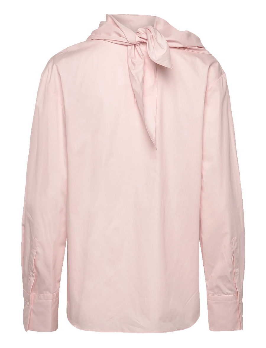 Mango - Poplin blouse with handkerchief - langærmede skjorter - lt-pastel pink - 2