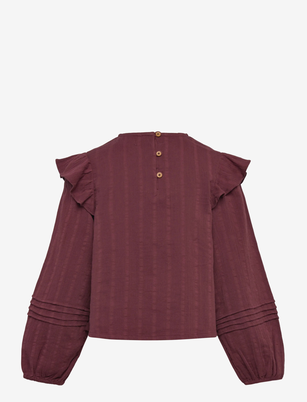 Mango - Blouse with pleat detail - lägsta priserna - dark red - 1