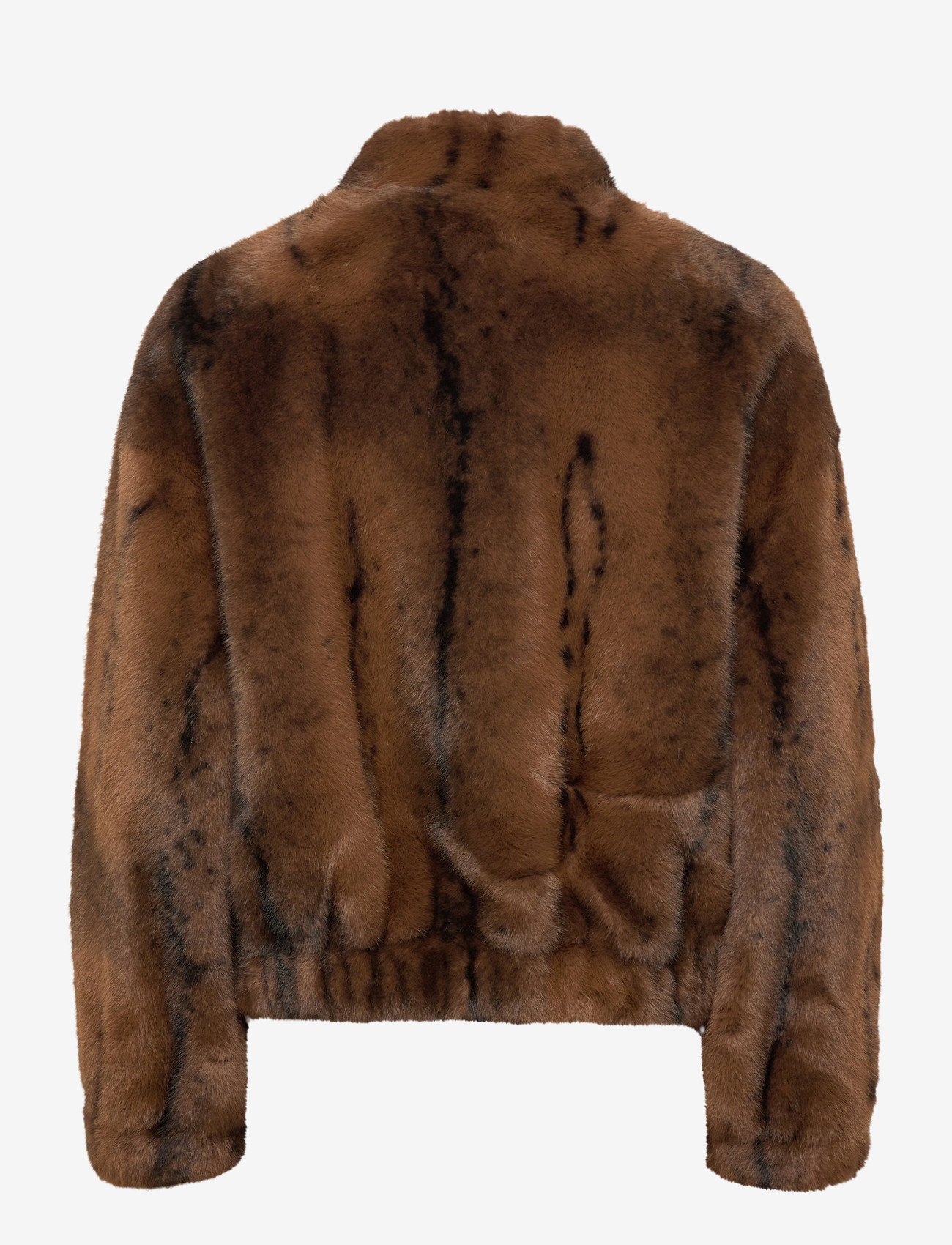 Mango - Faux-fur jacket with pockets - faux fur - medium brown - 2