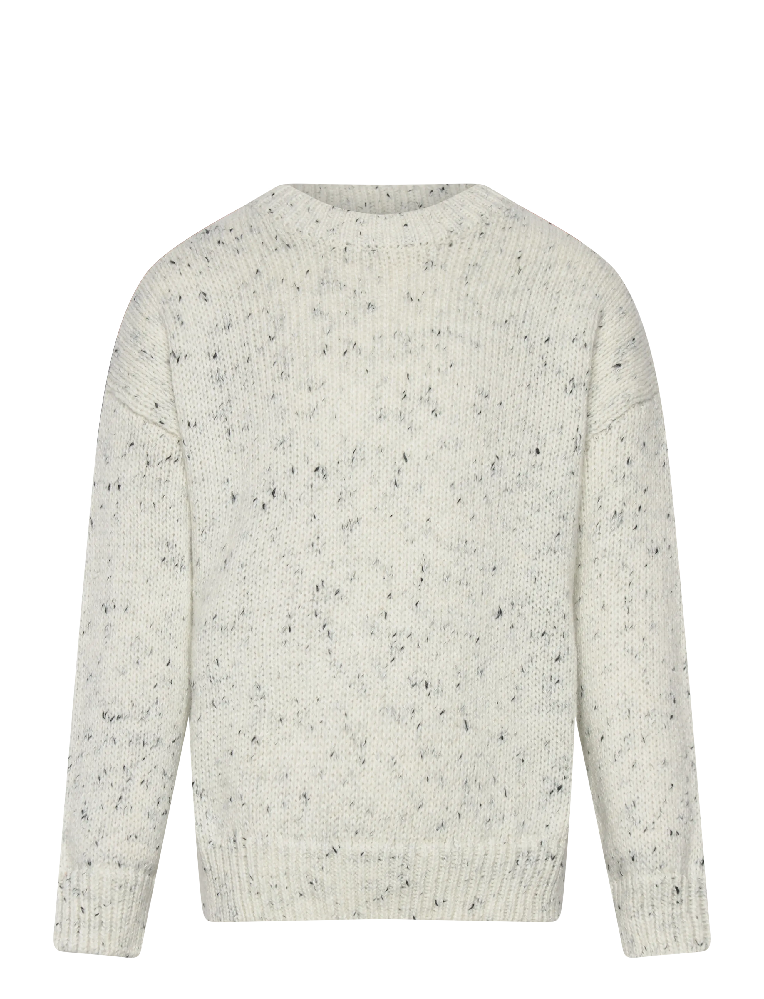 MANGO Flecked Wolle Pullover Cream - 7-8 - Kinder