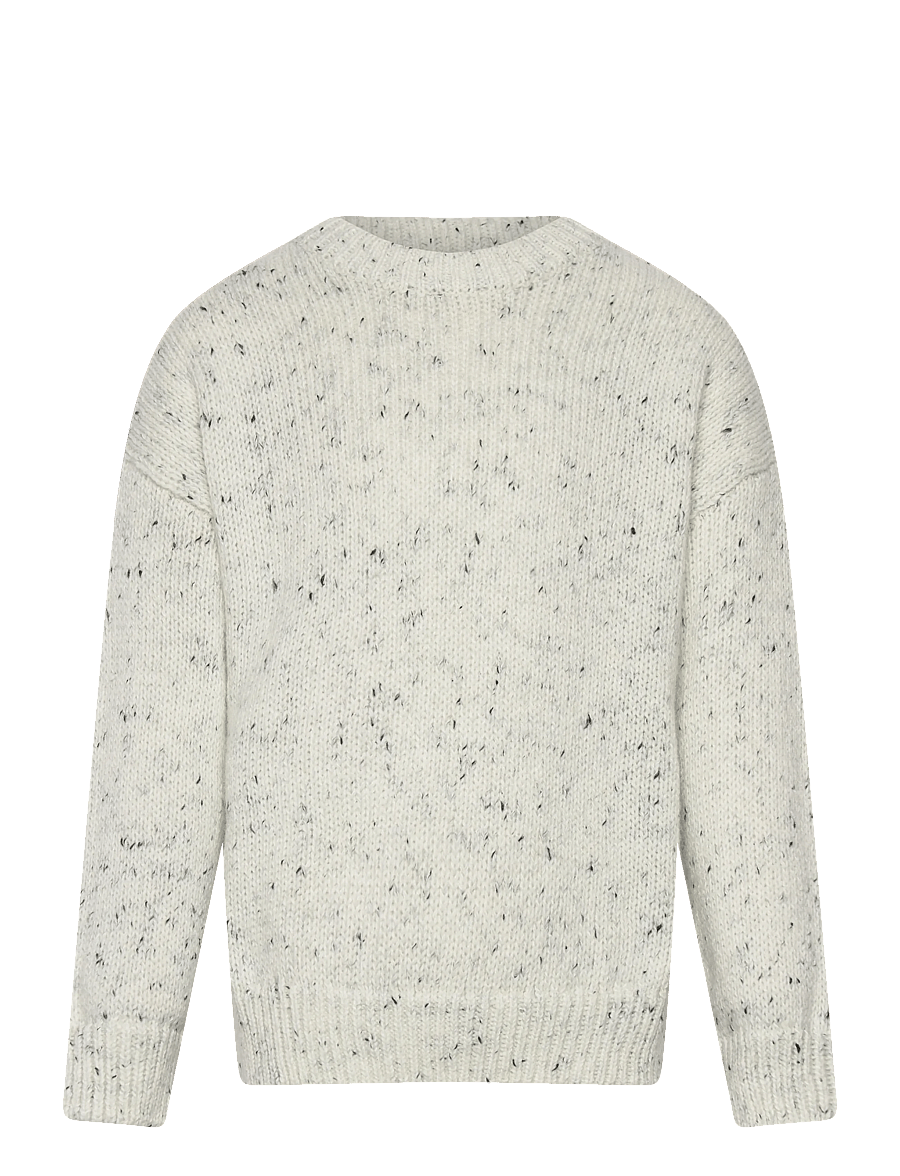 Mango - Flecked wool sweater - sweatshirts - white - 0
