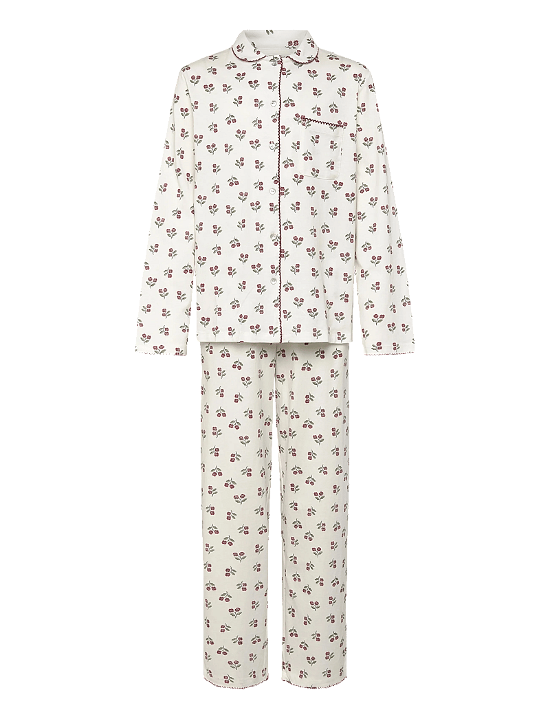 Mango - Printed long pyjamas - pyjamasset - natural white - 1