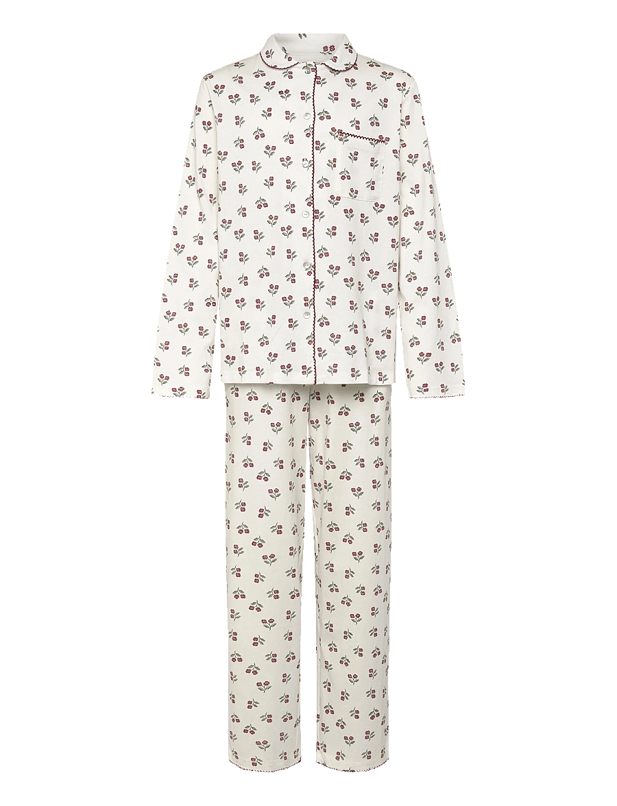 Mango - Printed long pyjamas - pyjamassæt - natural white - 1