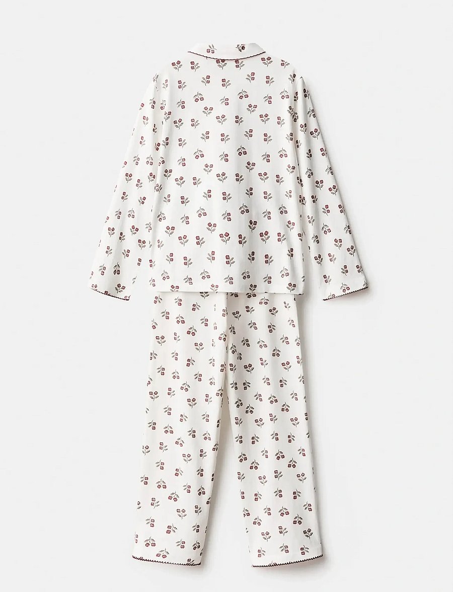 Mango - Printed long pyjamas - pyjamassæt - natural white - 0