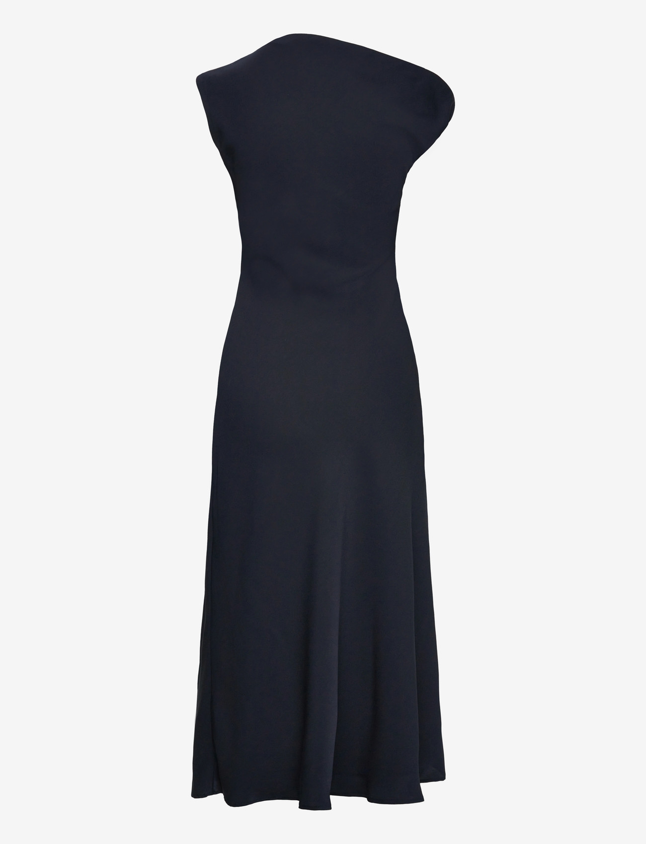 Mango - A-line dress with asymmetrical neckline - festkjoler - navy - 2