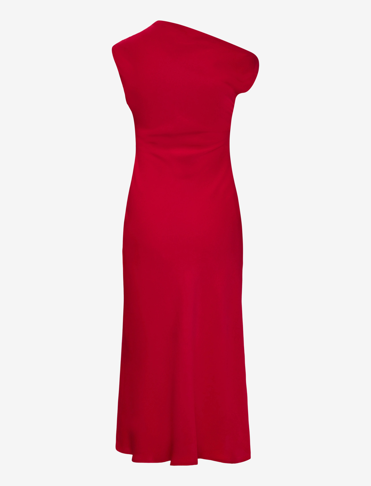 Mango - A-line dress with asymmetrical neckline - partykleider - red - 2