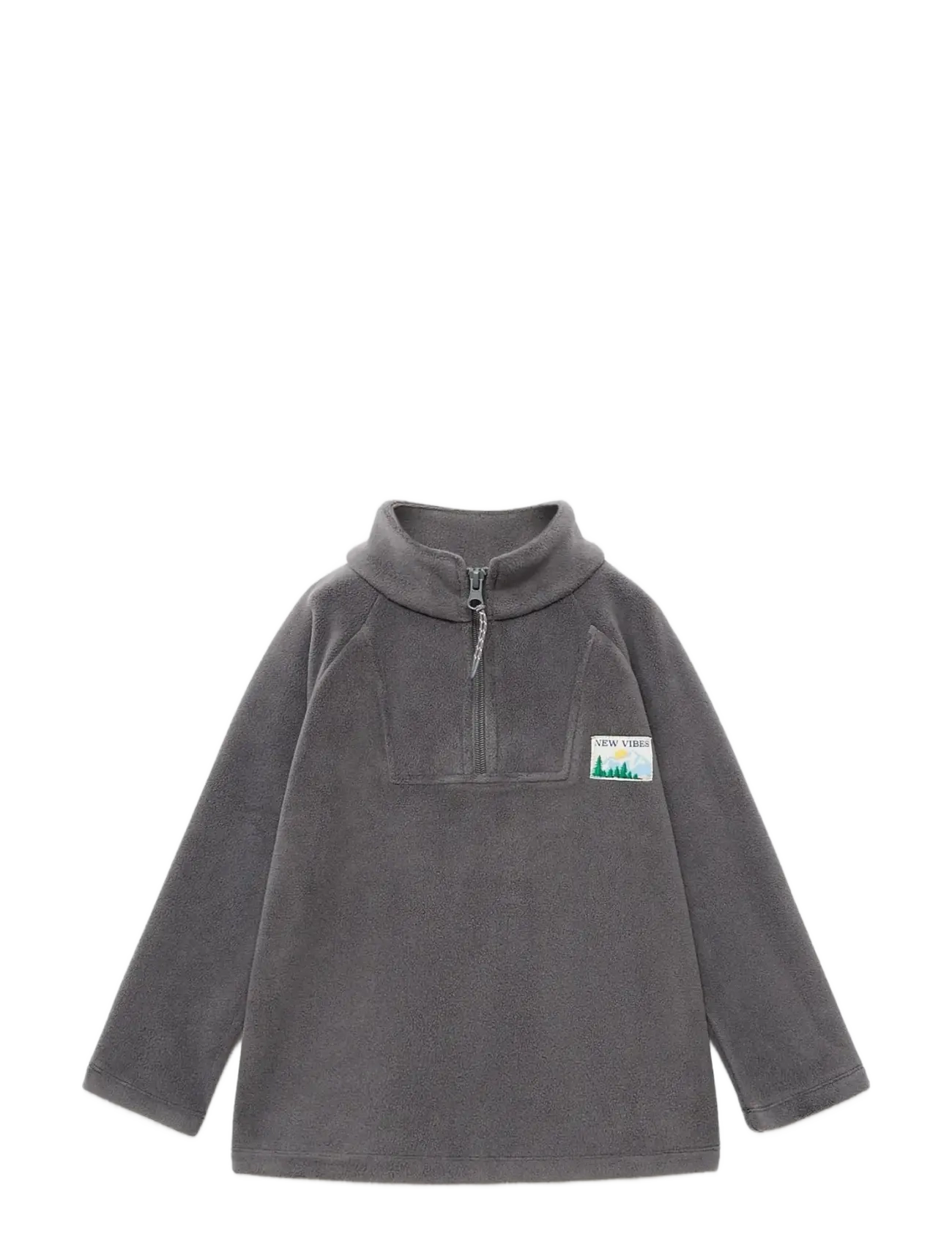 Mango Zip-up fleece sweatshirt - Sweatshirts - DARK GREY / grey