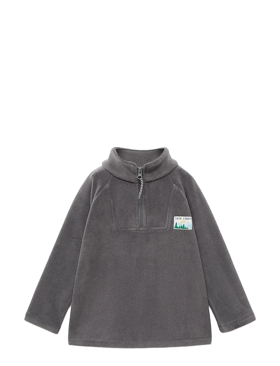 Mango - Zip-up fleece sweatshirt - sweatshirts - dark grey - 1