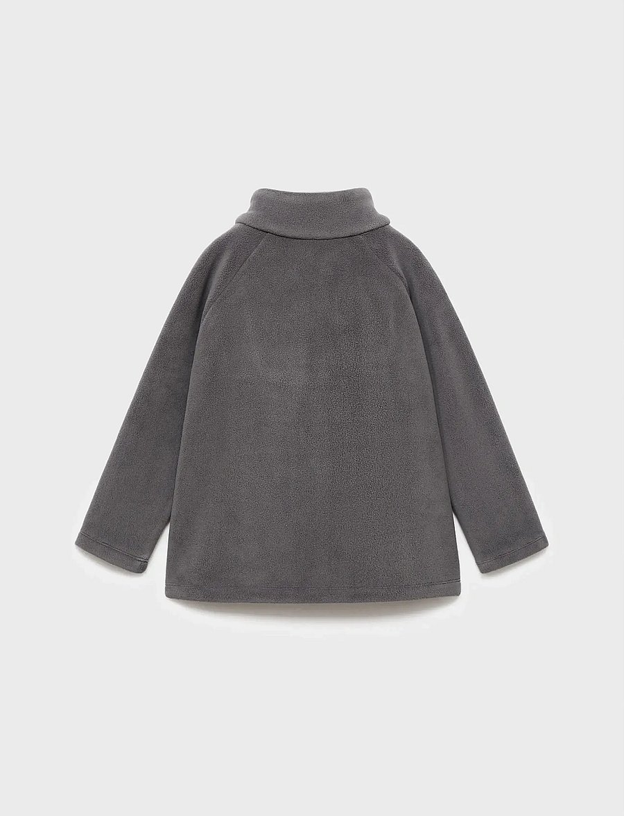 Mango - Zip-up fleece sweatshirt - sweatshirts - dark grey - 2