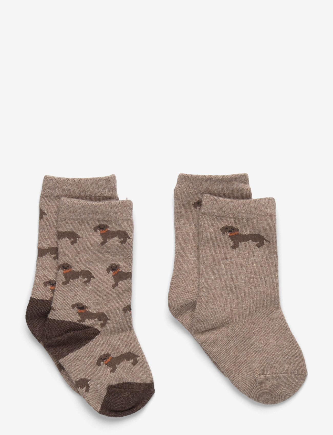 Mango - 2 pack patterned socks - strümpfe - medium brown - 0