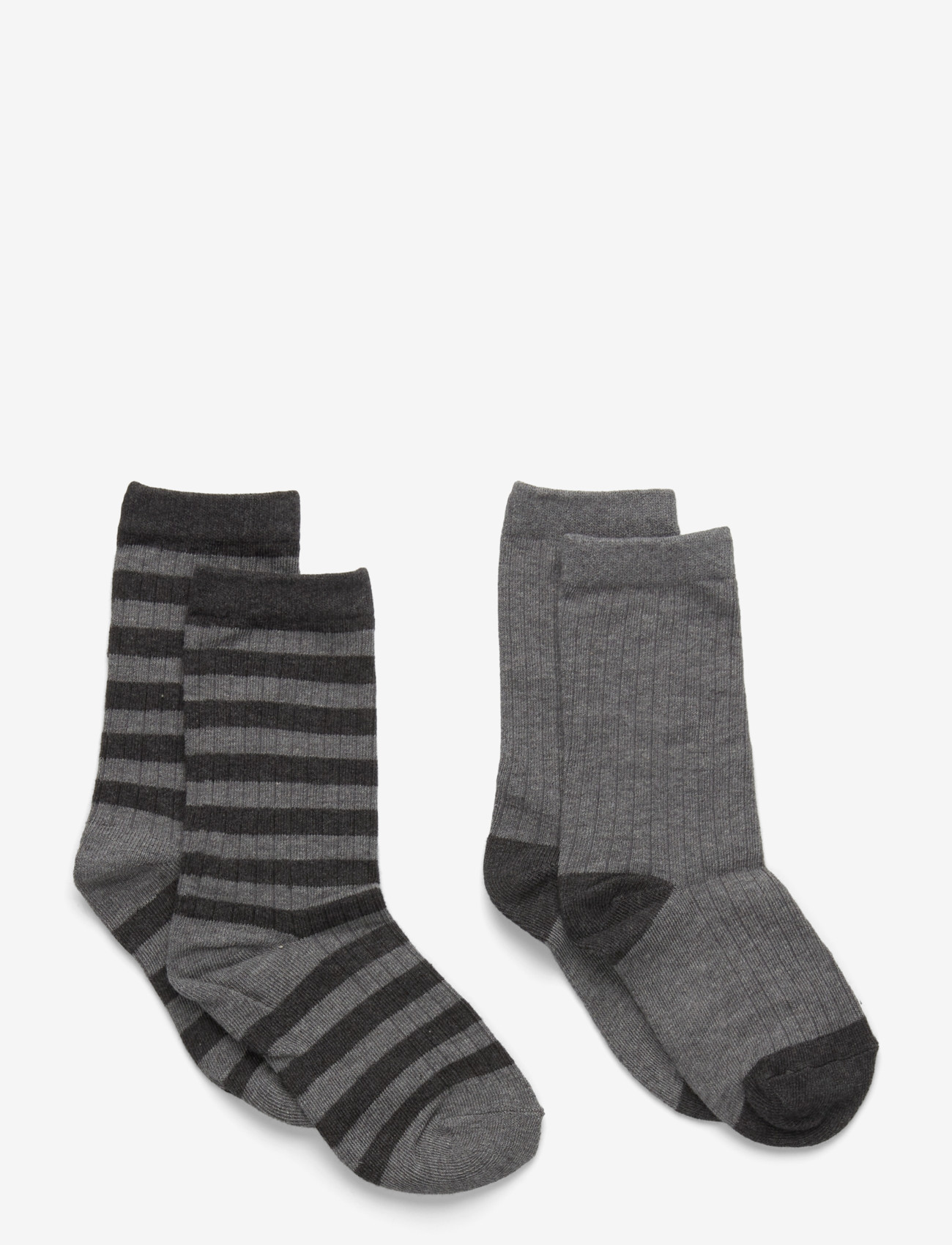 Mango - 2 pack patterned socks - efterårstøj - medium grey - 0