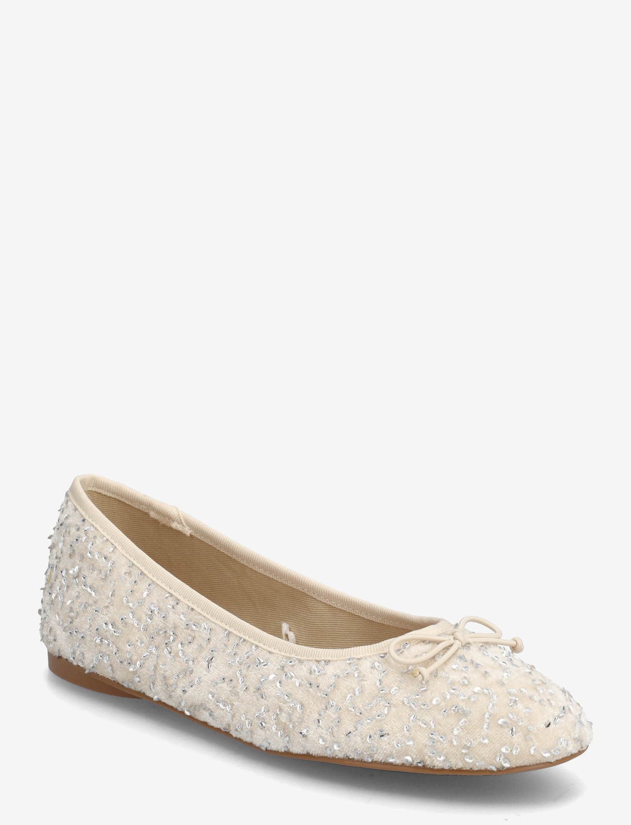 Mango - Glitter ballet flats with bow - ballerinaer & slip ons - lt-pastel pink - 0