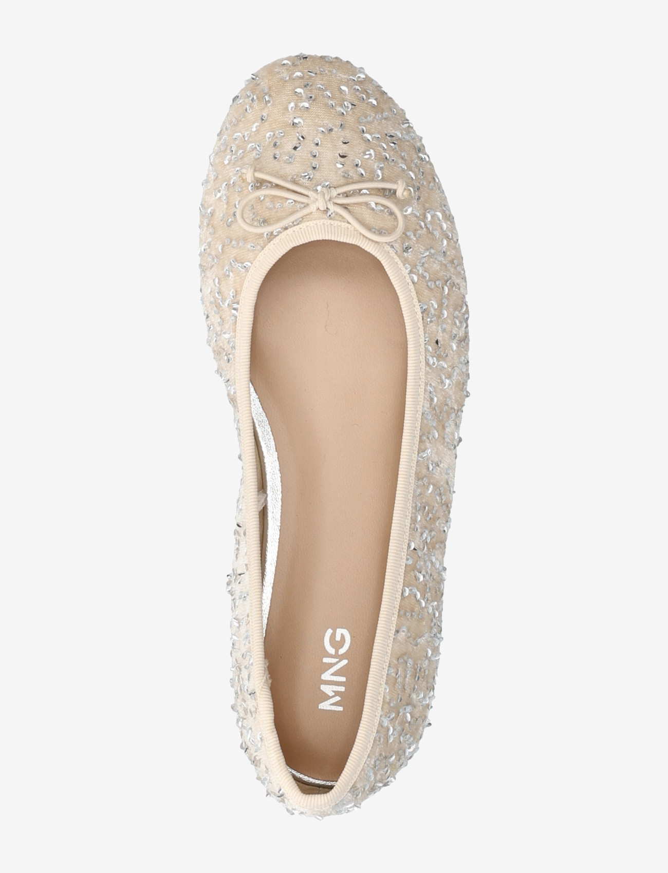 Mango - Glitter ballet flats with bow - ballerinaer & slip ons - lt-pastel pink - 3