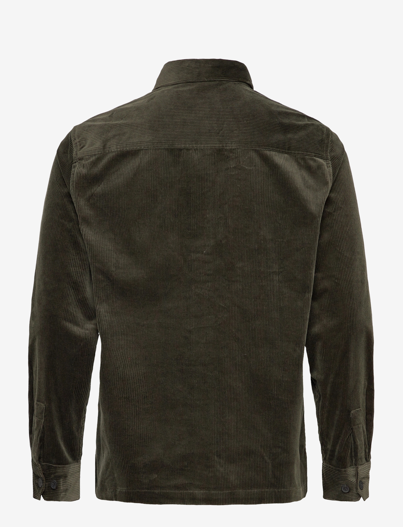 Mango - Corduroy overshirt with pockets - beige - khaki - 2