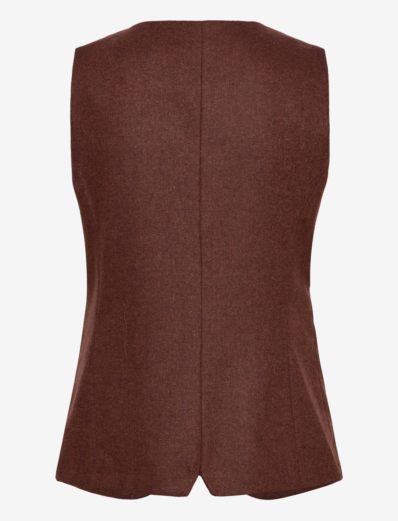 Mango - Wool-blend gilet with buttons - frühlingsjacken - medium brown - 2