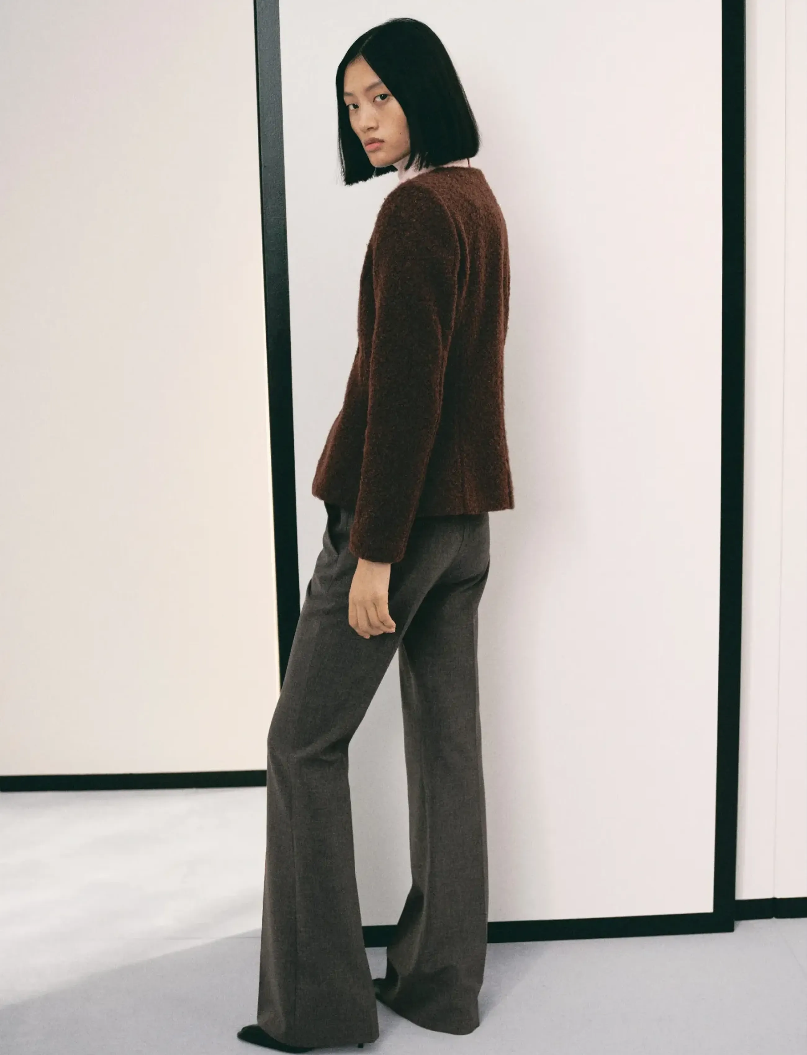 Mango - Bouclé jacket with jewel buttons - festmode zu outlet-preisen - brown - 3
