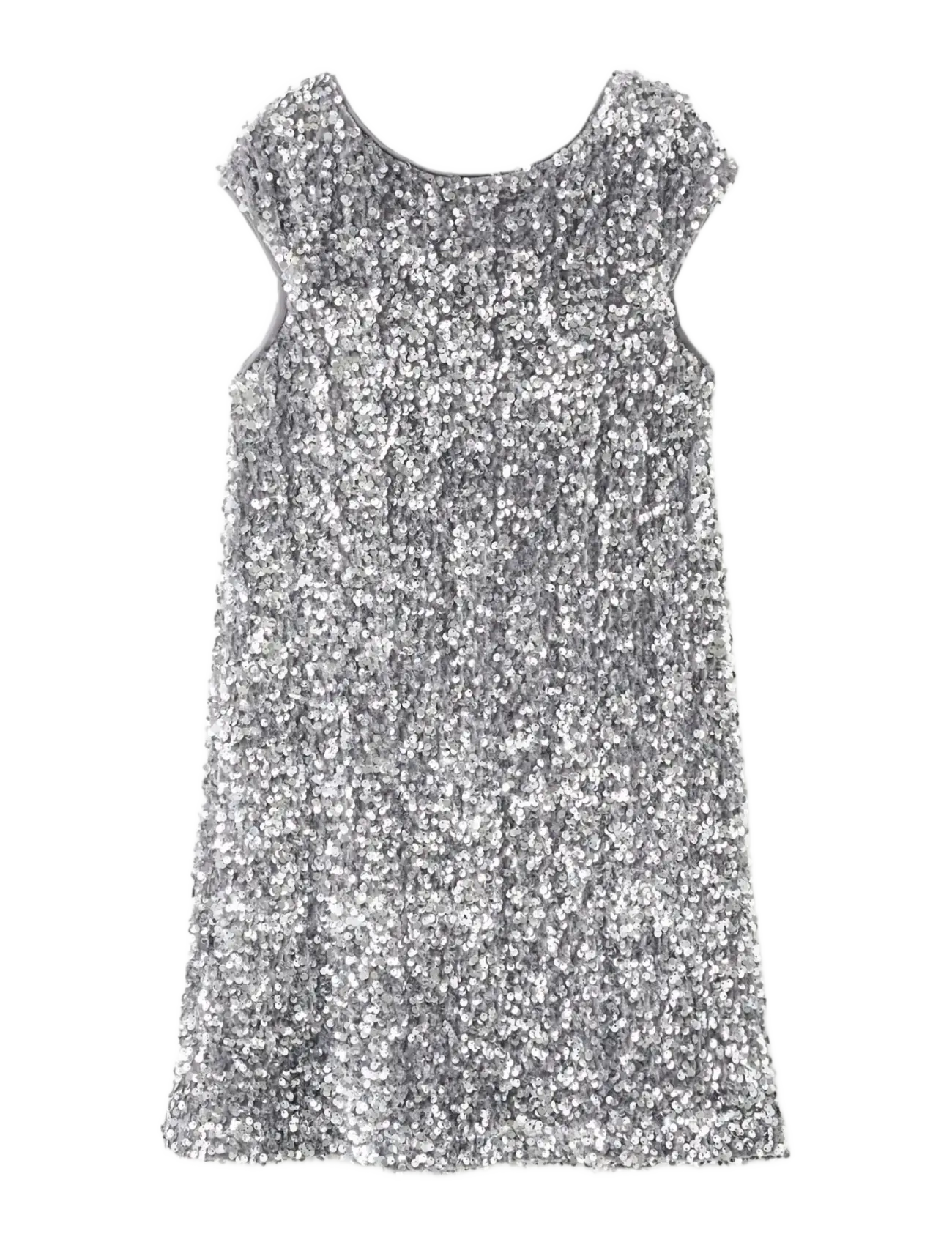 Mango Short dress with sequins - Kleidung - SILVER / silver