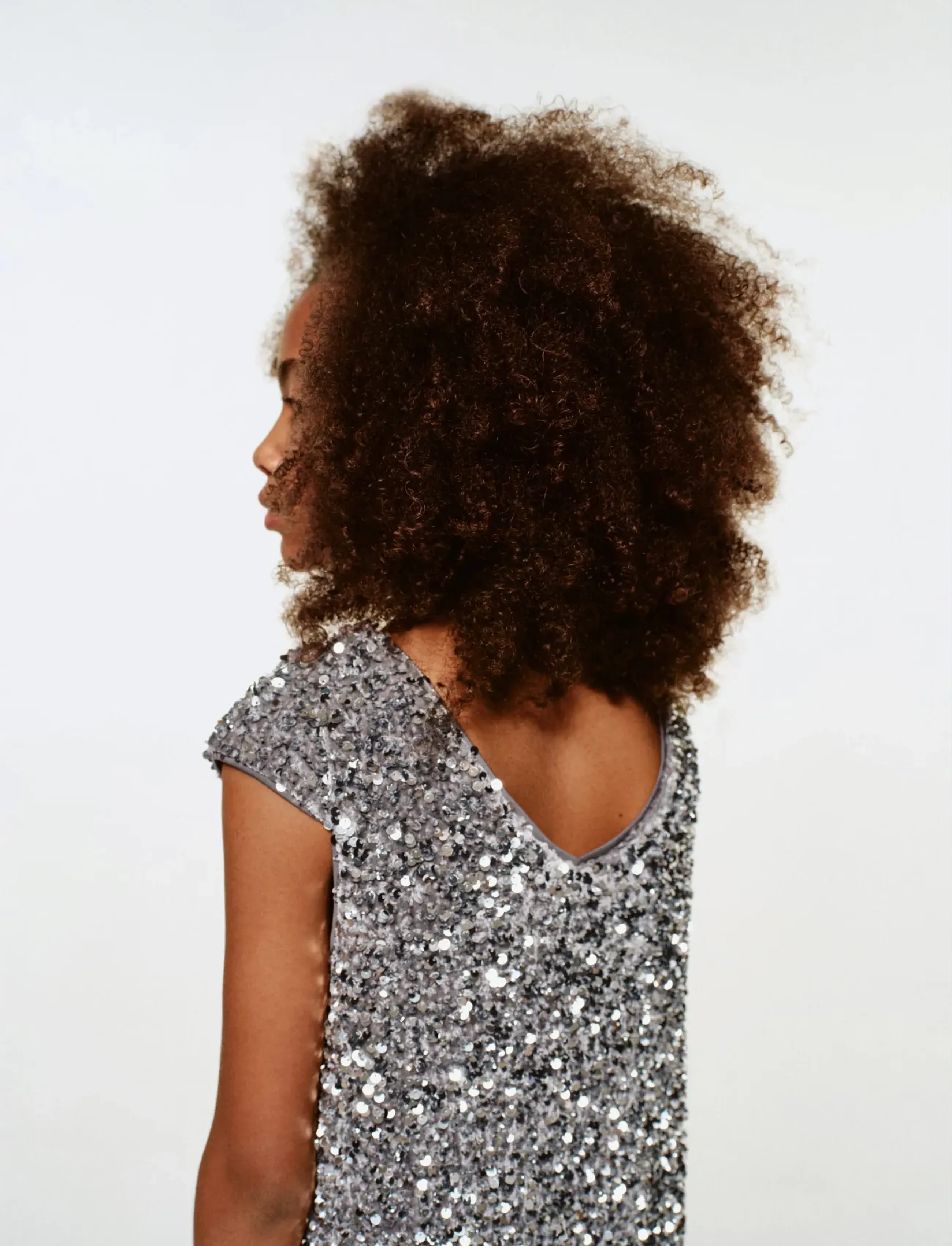 Mango Short Dress With Sequins, 11-12, Dresses, Silber - Dress, Kinder