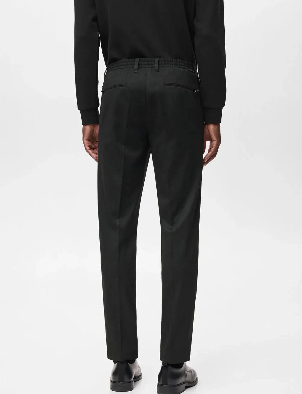 Mango - Slim-fit Thermolite® flannel trousers - casual bukser - dark grey - 2