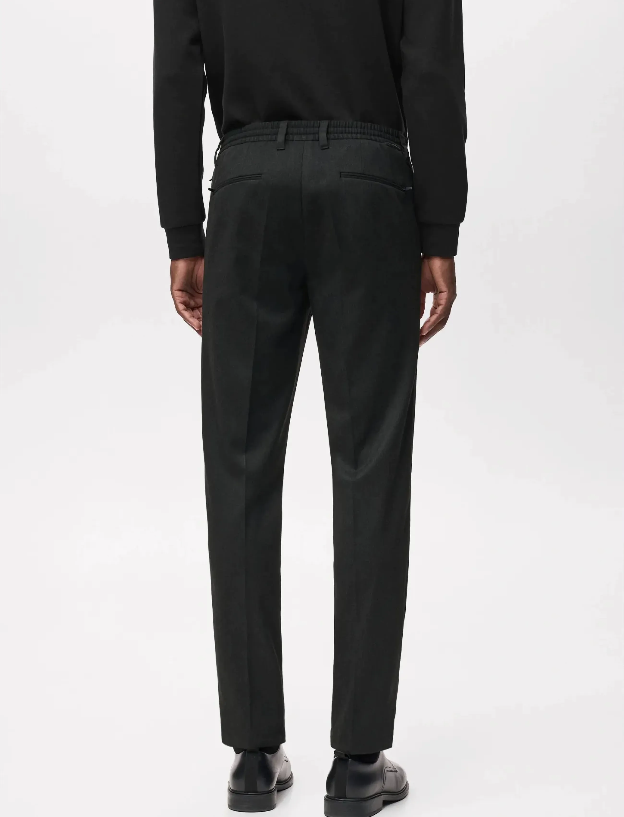 Mango - Slim-fit Thermolite® flannel trousers - mehed - dark grey - 2