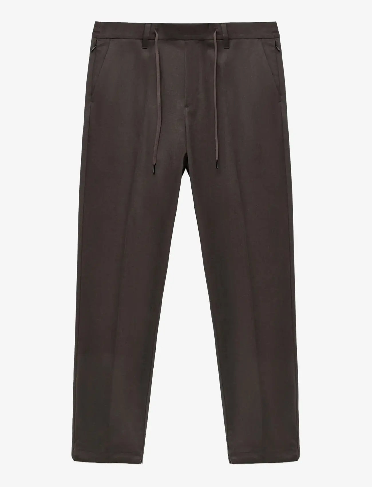 Mango - Slim-fit Thermolite® flannel trousers - efterårstøj - medium grey - 0