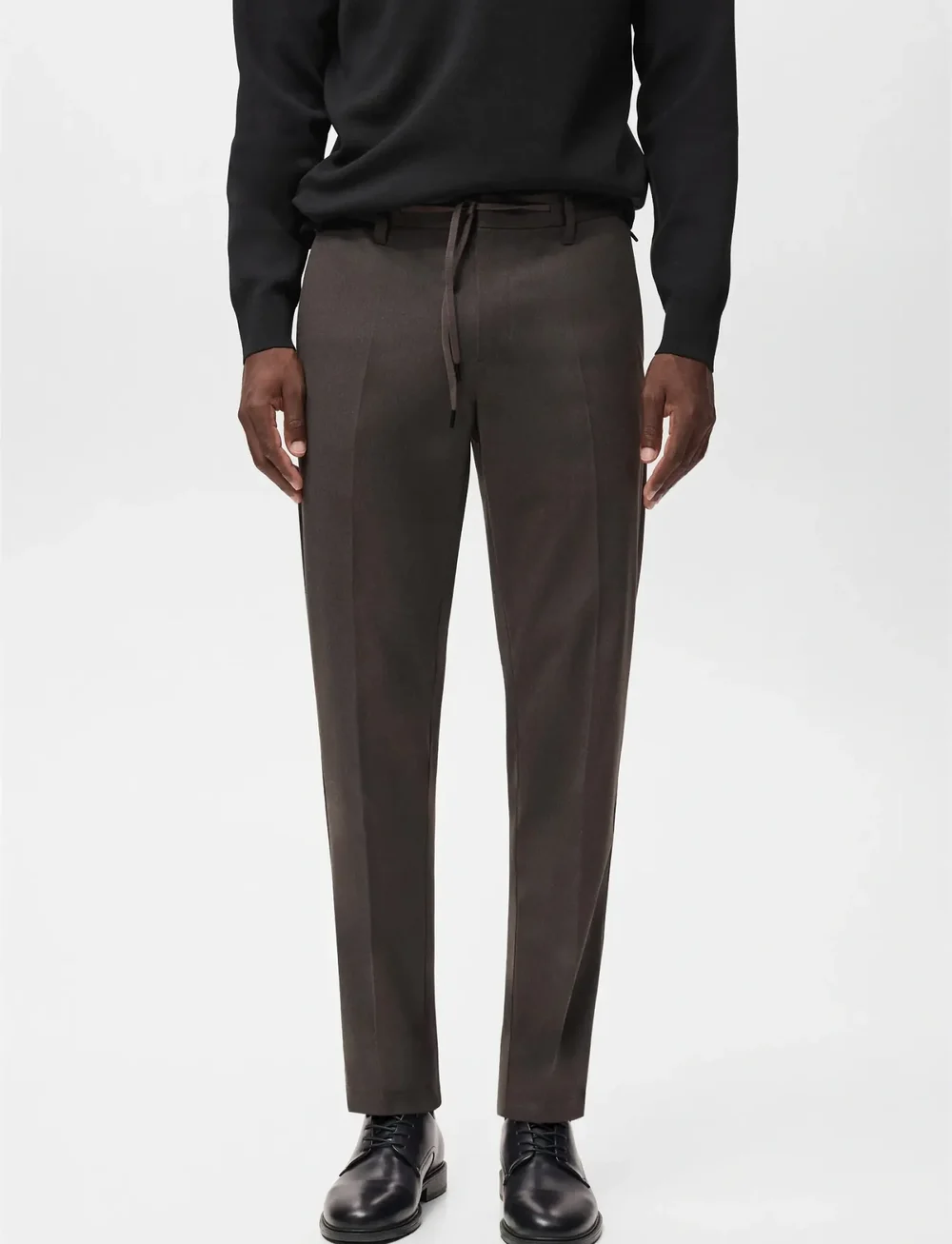 Mango - Slim-fit Thermolite® flannel trousers - casual bukser - medium grey - 0