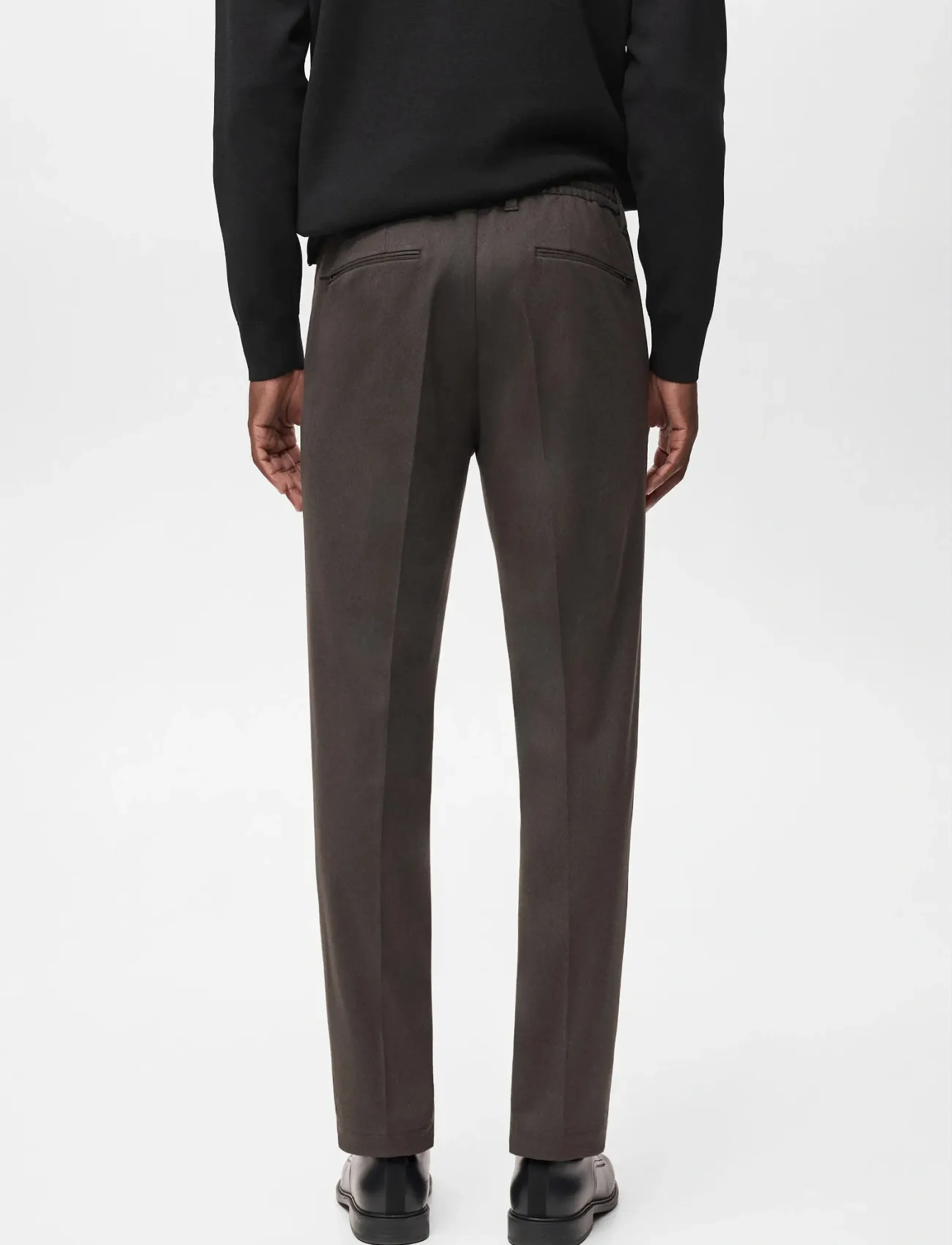 Mango - Slim-fit Thermolite® flannel trousers - mehed - medium grey - 2