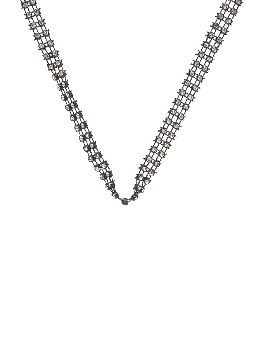 Mango - 2 chokers pack - halskæder - black - 1