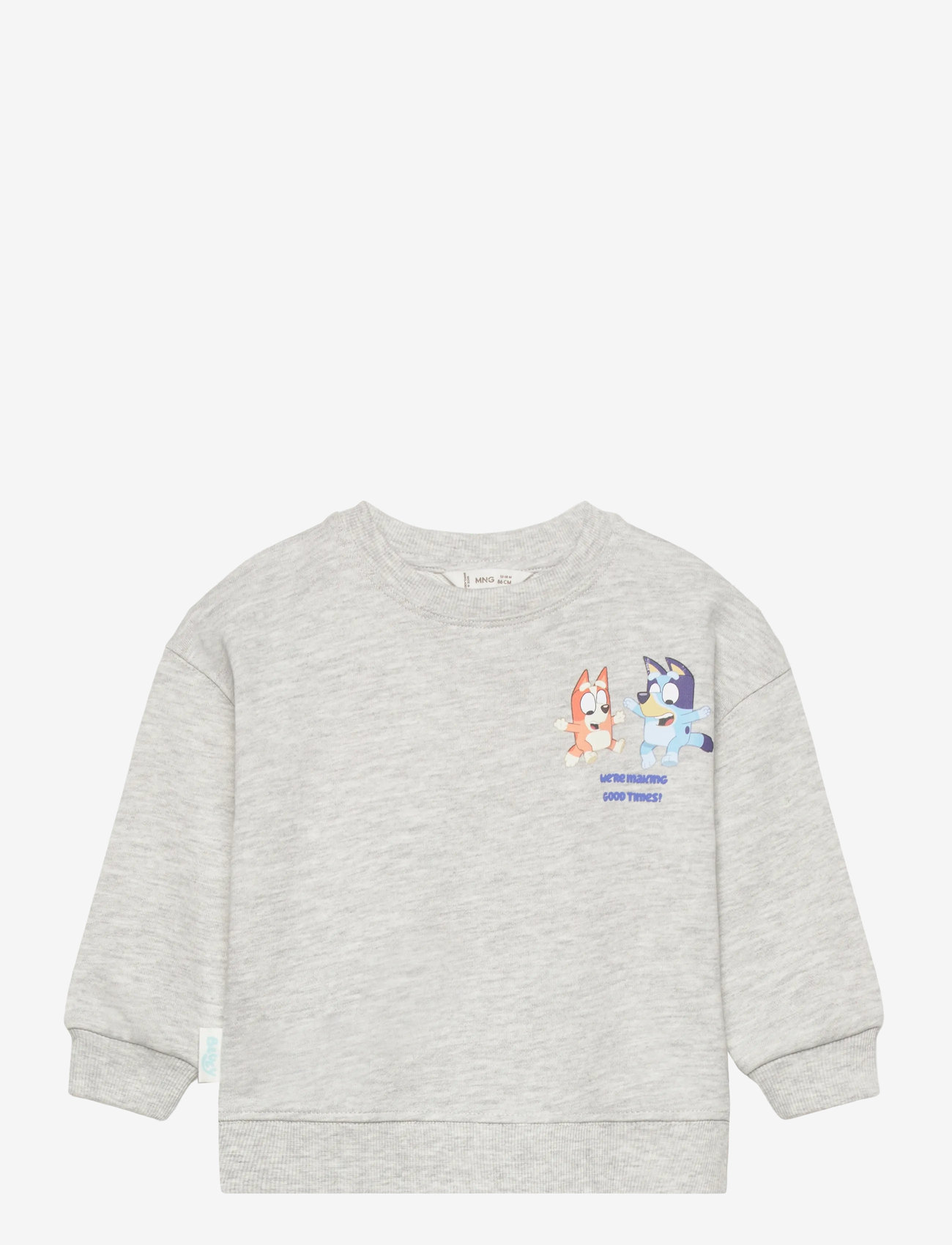 Mango - Bluey-print sweatshirt - efterårstøj - medium grey - 0
