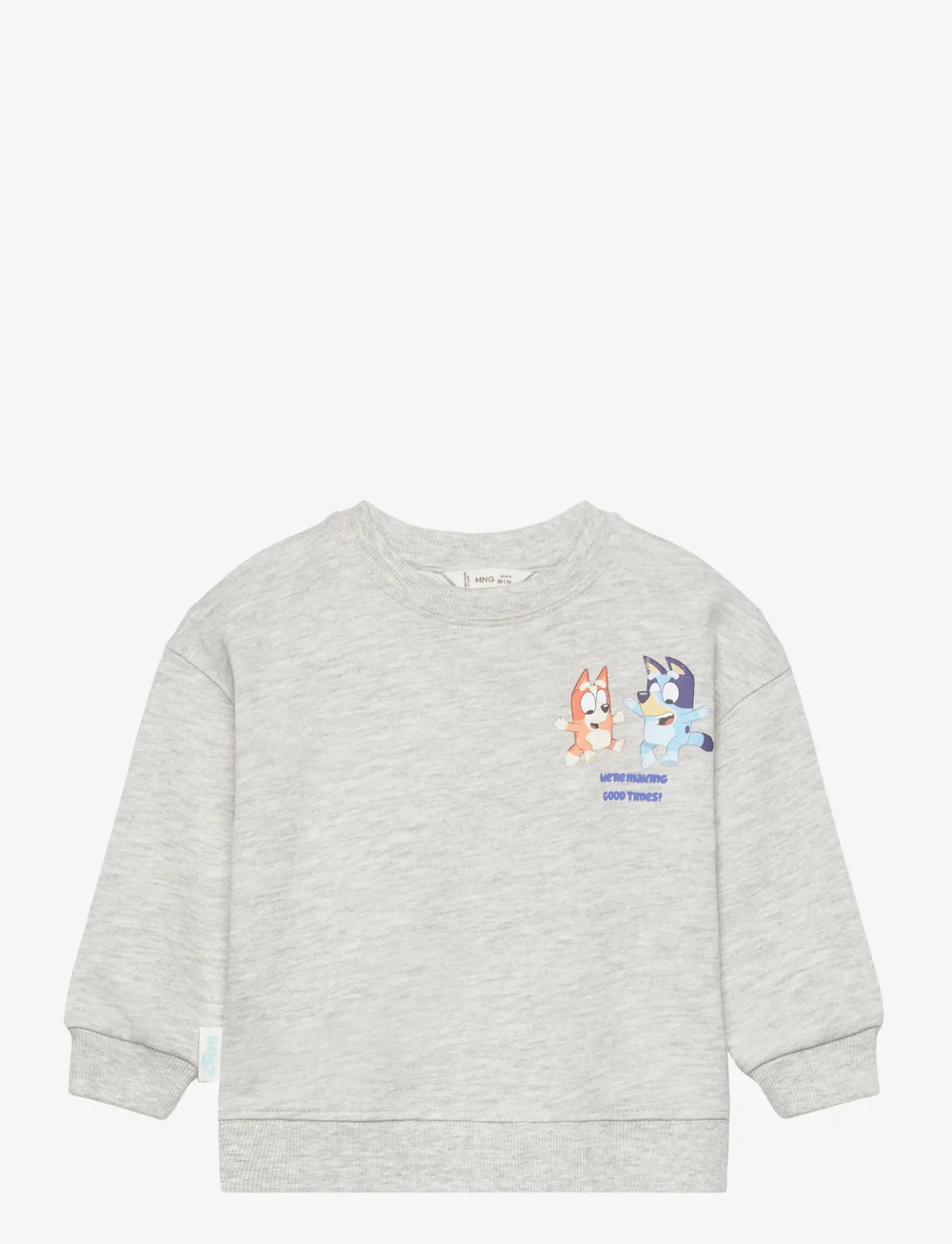 Mango - Bluey-print sweatshirt - sweatshirts - medium grey - 0