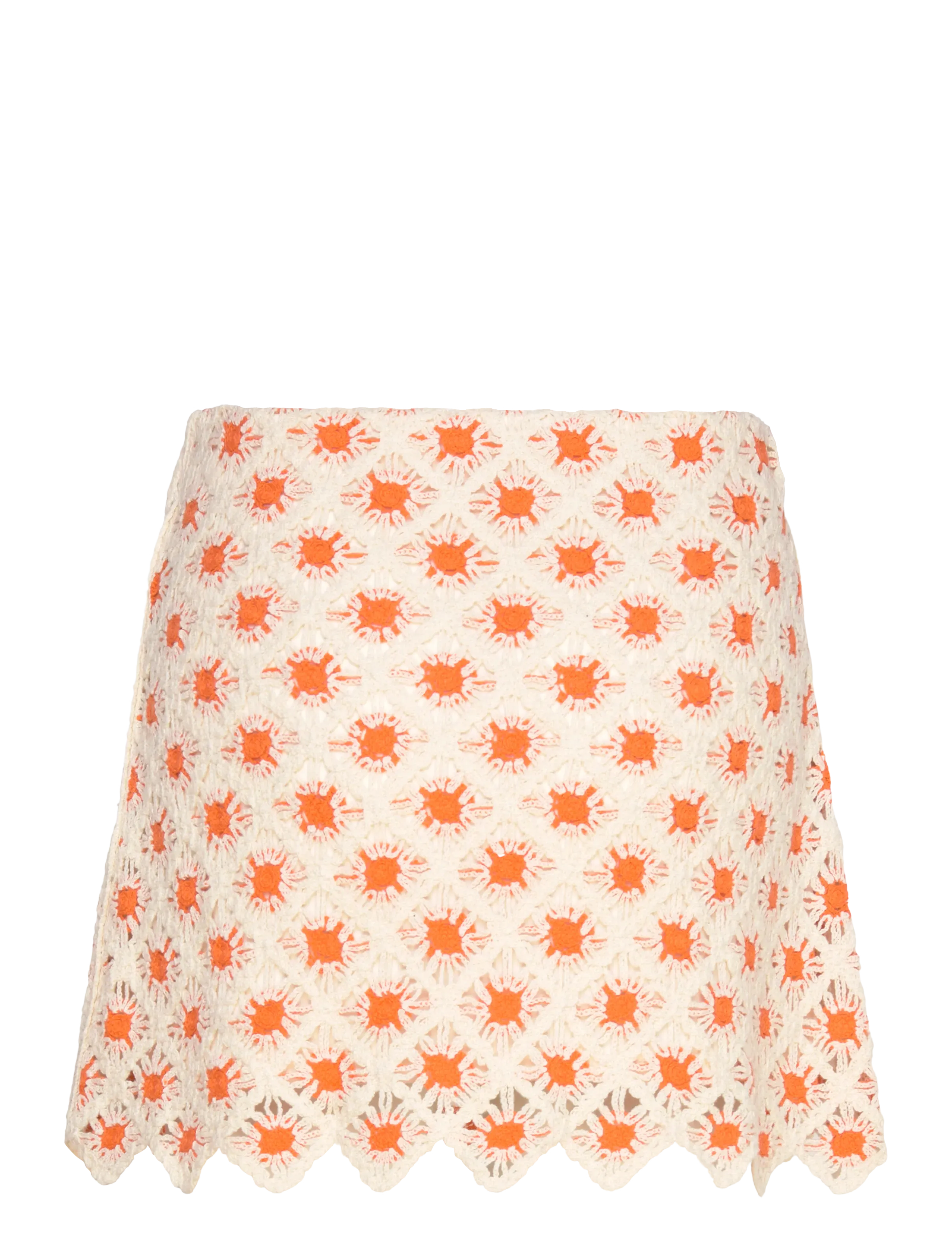 Mango - Crochet mini skirt - korte nederdele - orange - 2