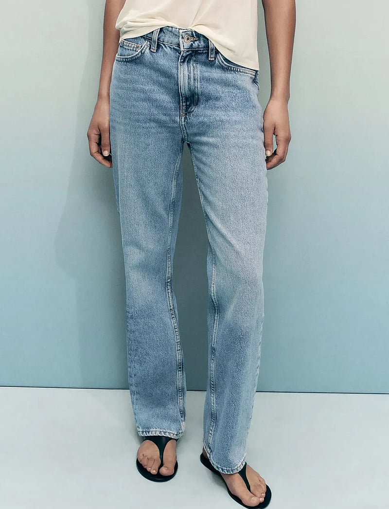 Mango - Matilda medium-rise straight-fit jeans - straight jeans - open blue - 0