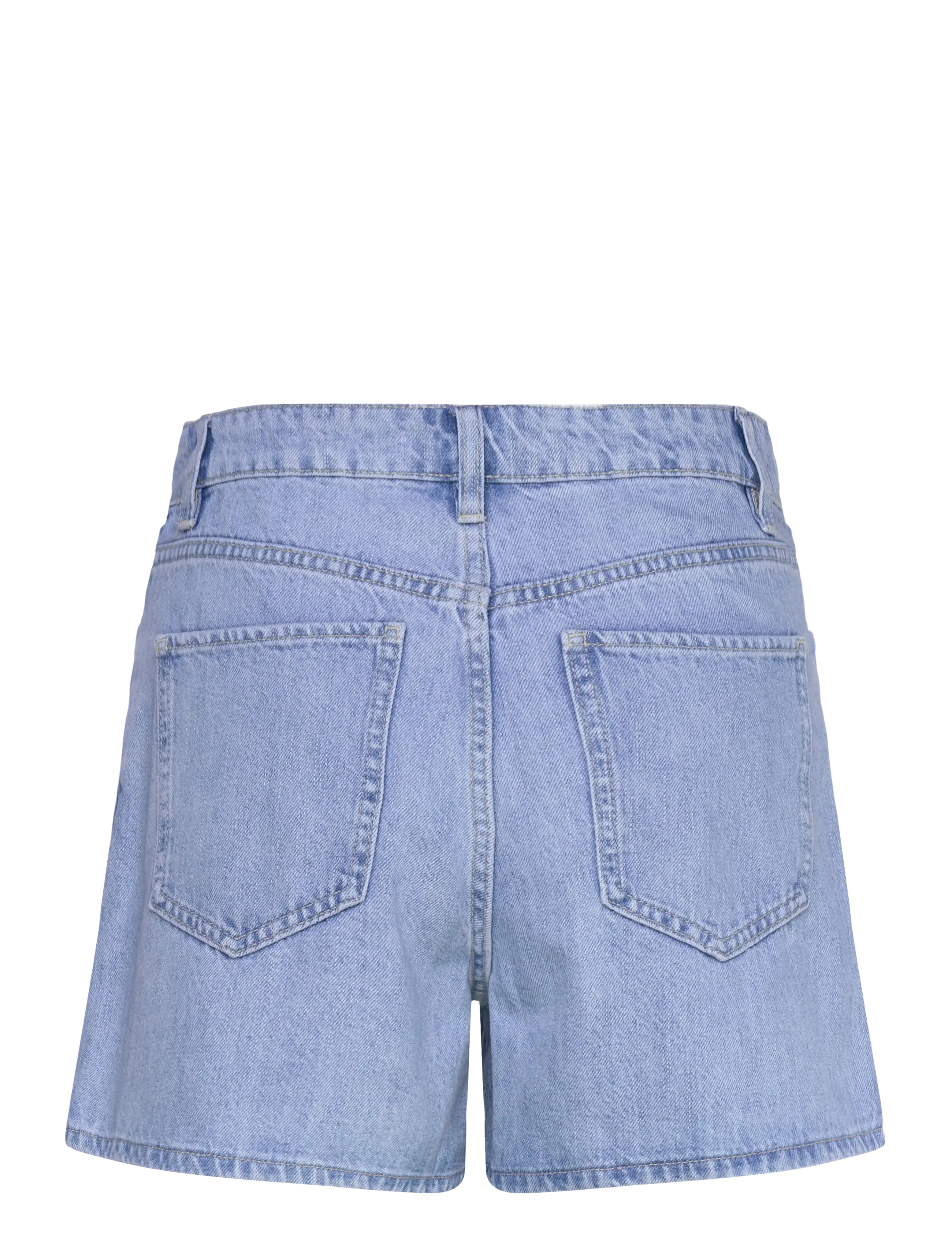 Mango - High-waisted straight-fit denim shorts - die niedrigsten preise - open blue - 2