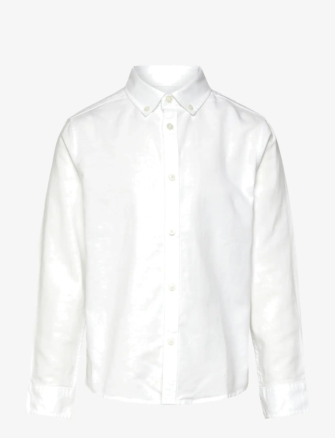 Mango - Slim-fit Oxford shirt - kortærmede skjorter - white - 1