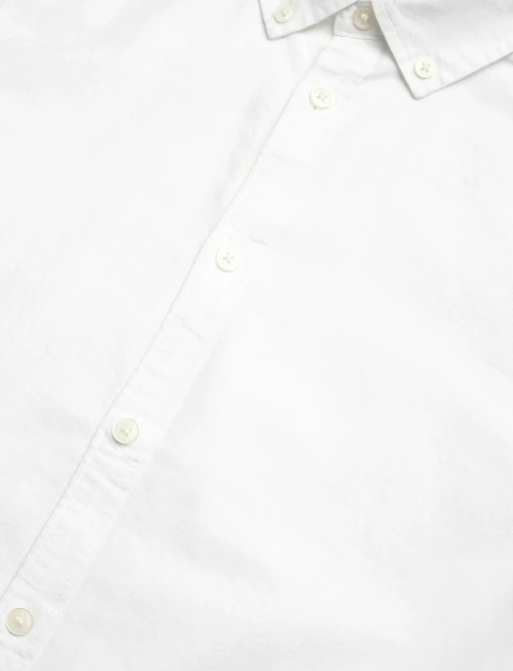 Mango - Slim-fit Oxford shirt - kortærmede skjorter - white - 3