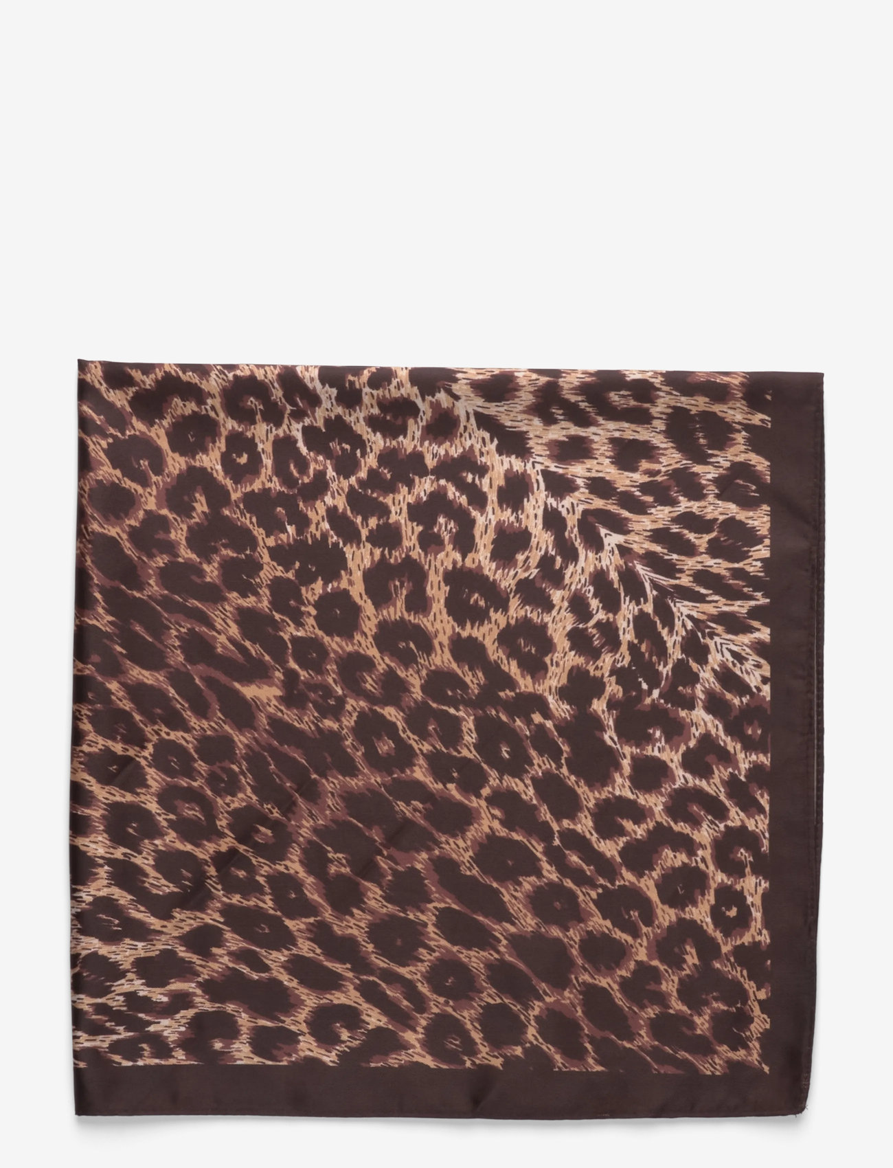 Mango - Leopard-print satin scarf - brown - 2