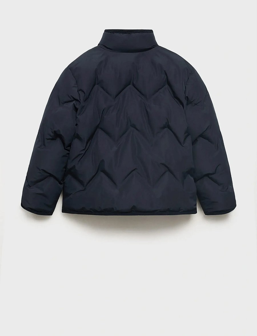 Mango - Quilted coat - vinterjackor - navy - 3