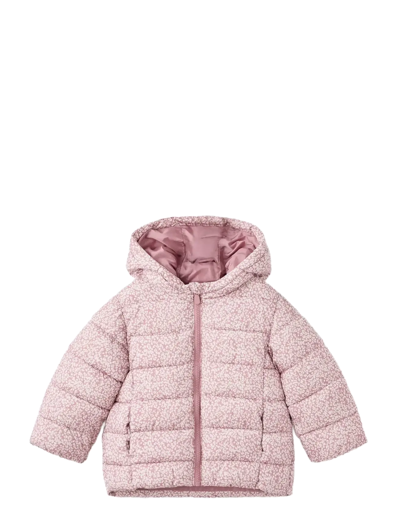 Floral hooded anorak - PINK