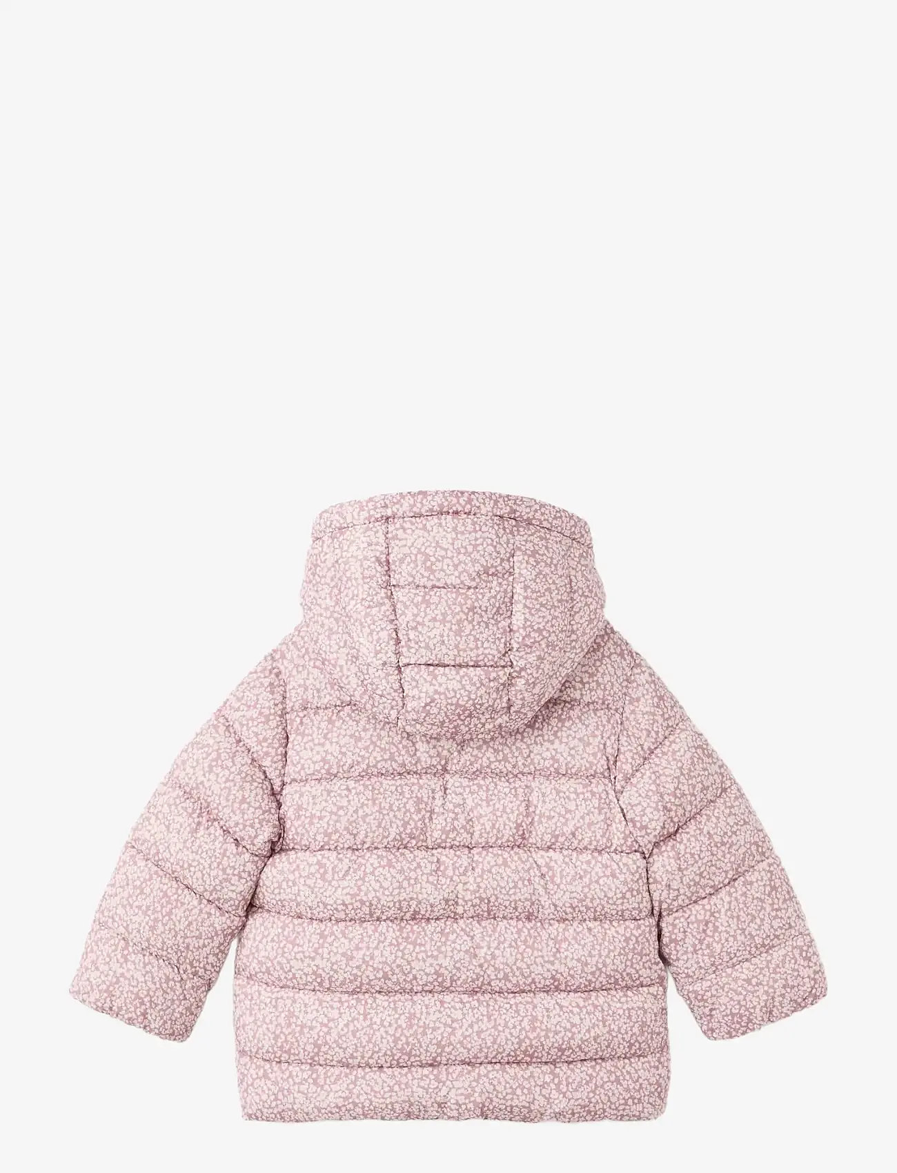 Mango - Floral hooded anorak - jacken & mäntel - pink - 1