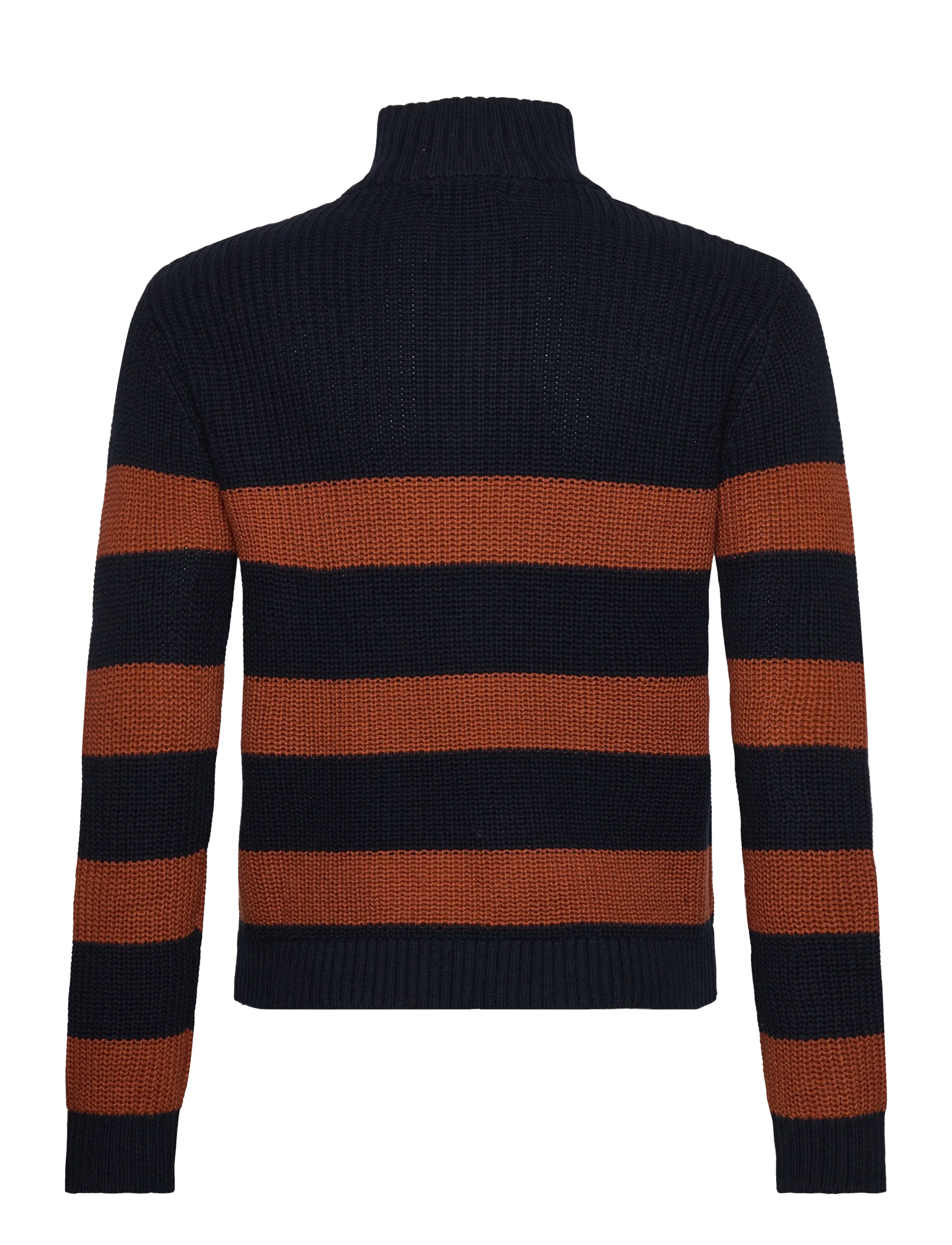 Mango - Knitted sweater with perkins neck - tröjor - medium orange - 1
