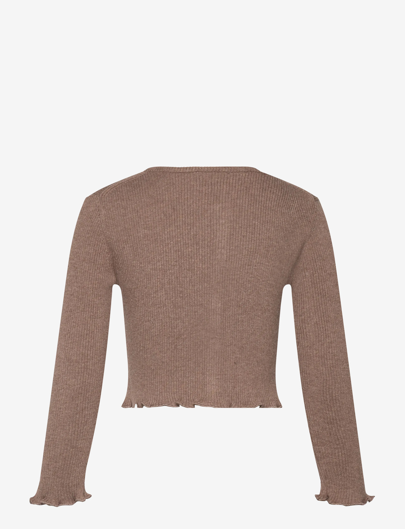 Mango - Ribbed knit cardigan - autumn clothing - brown - 1