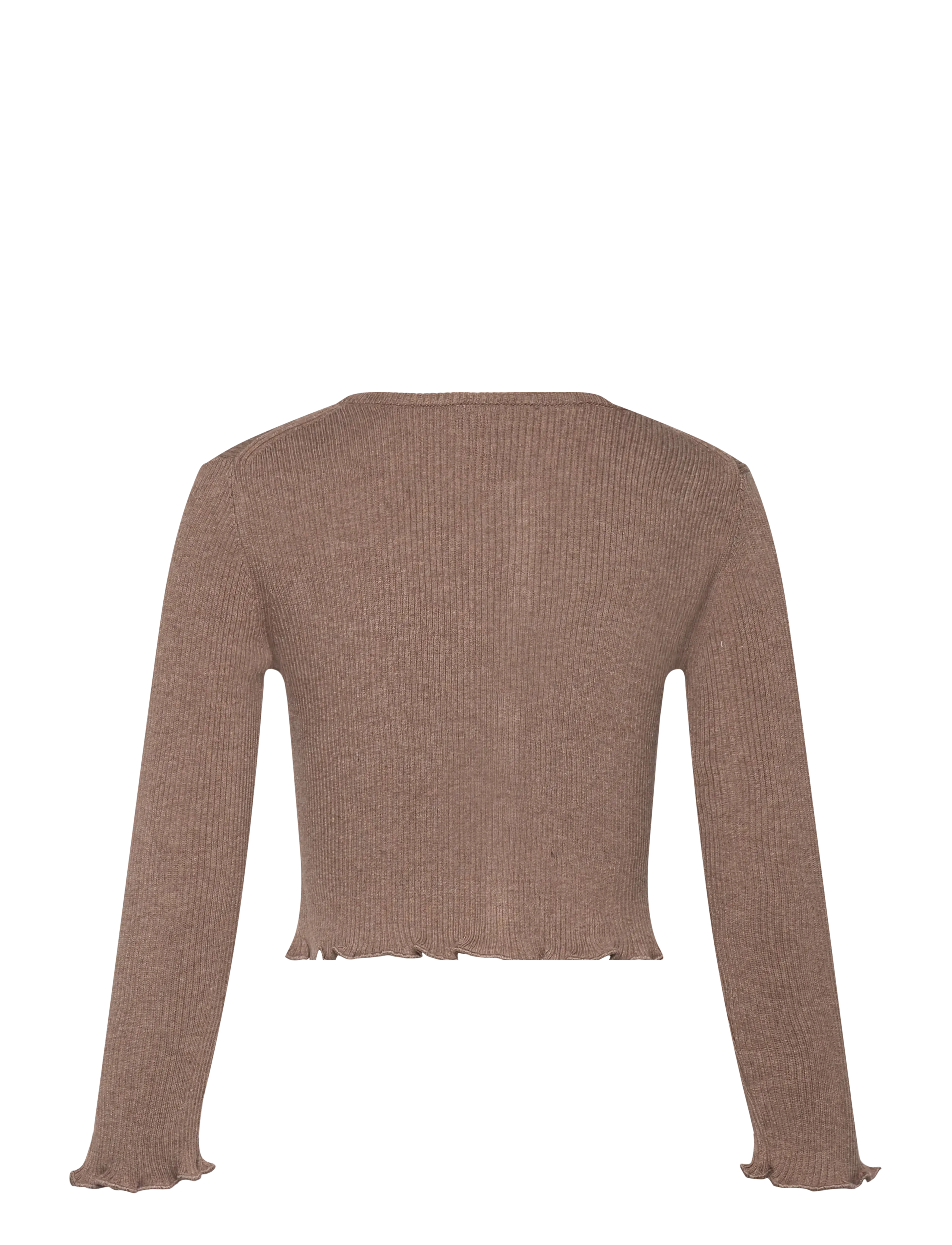 Mango - Ribbed knit cardigan - cardigans - brown - 2