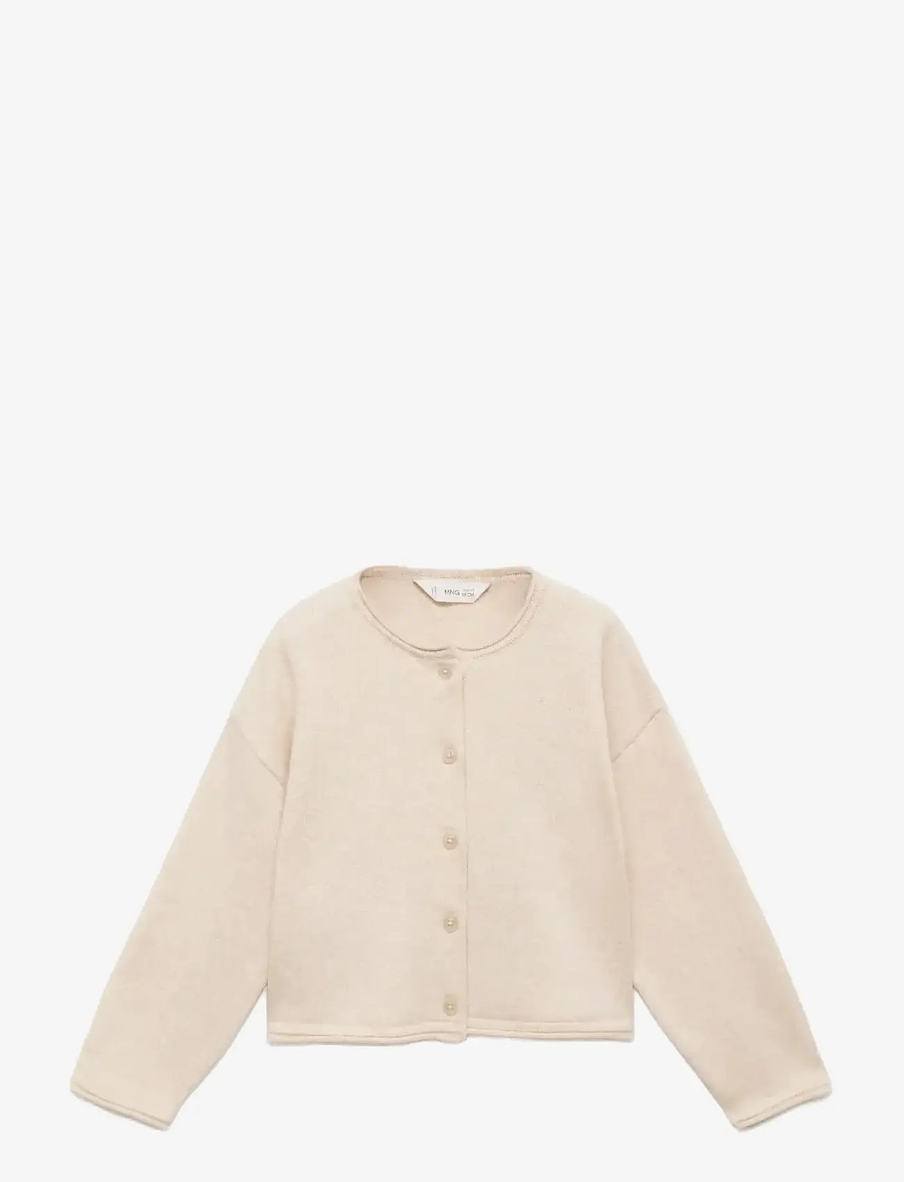 Mango - Knitted button cardigan - cardigans - light beige - 1
